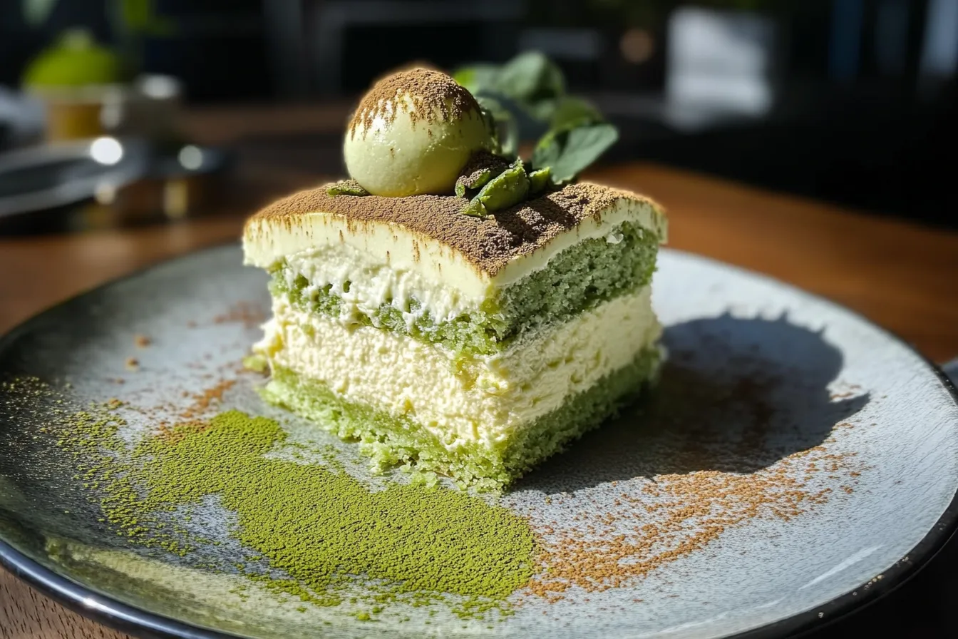 What is matcha tiramisu made of
