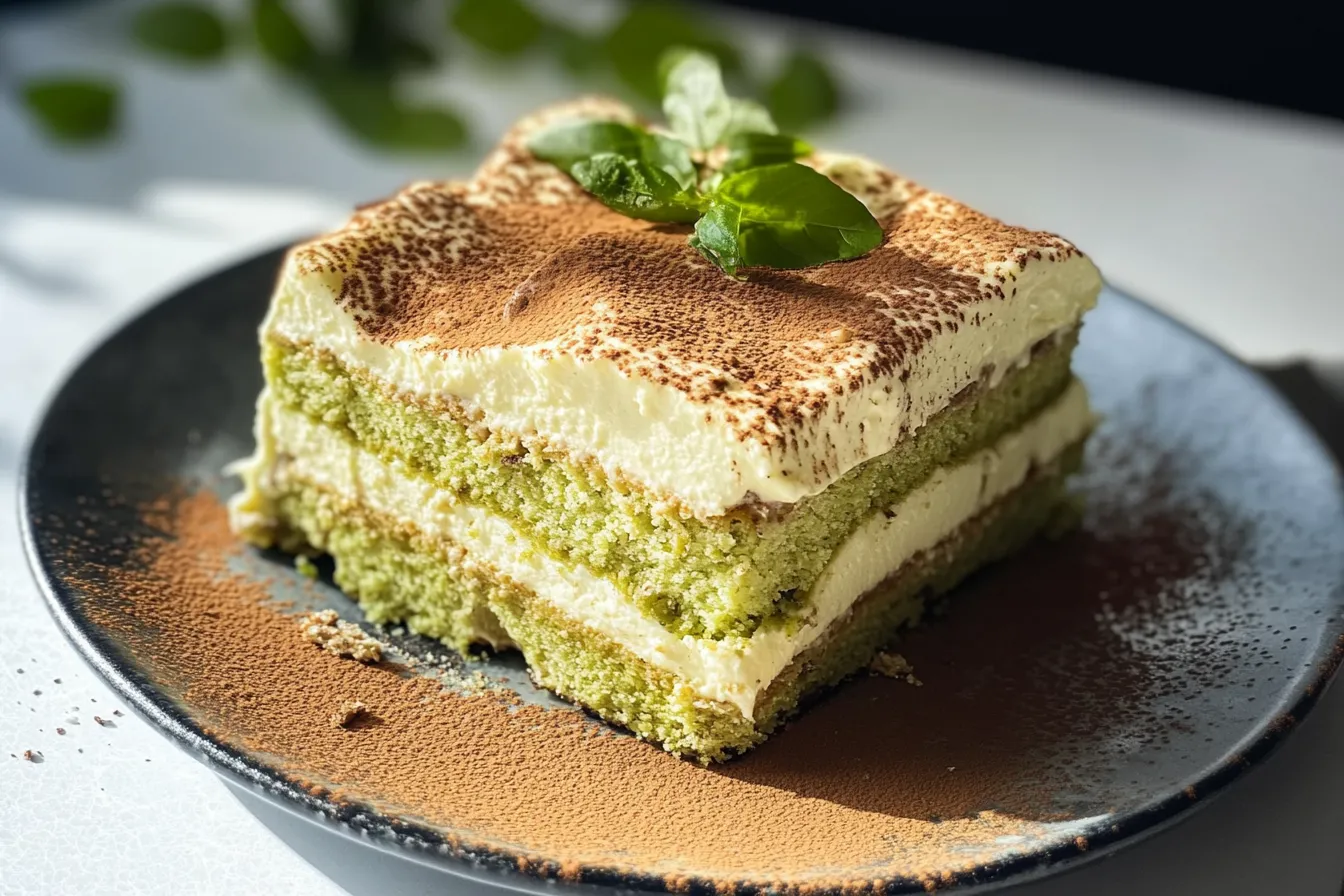 What is matcha tiramisu made of