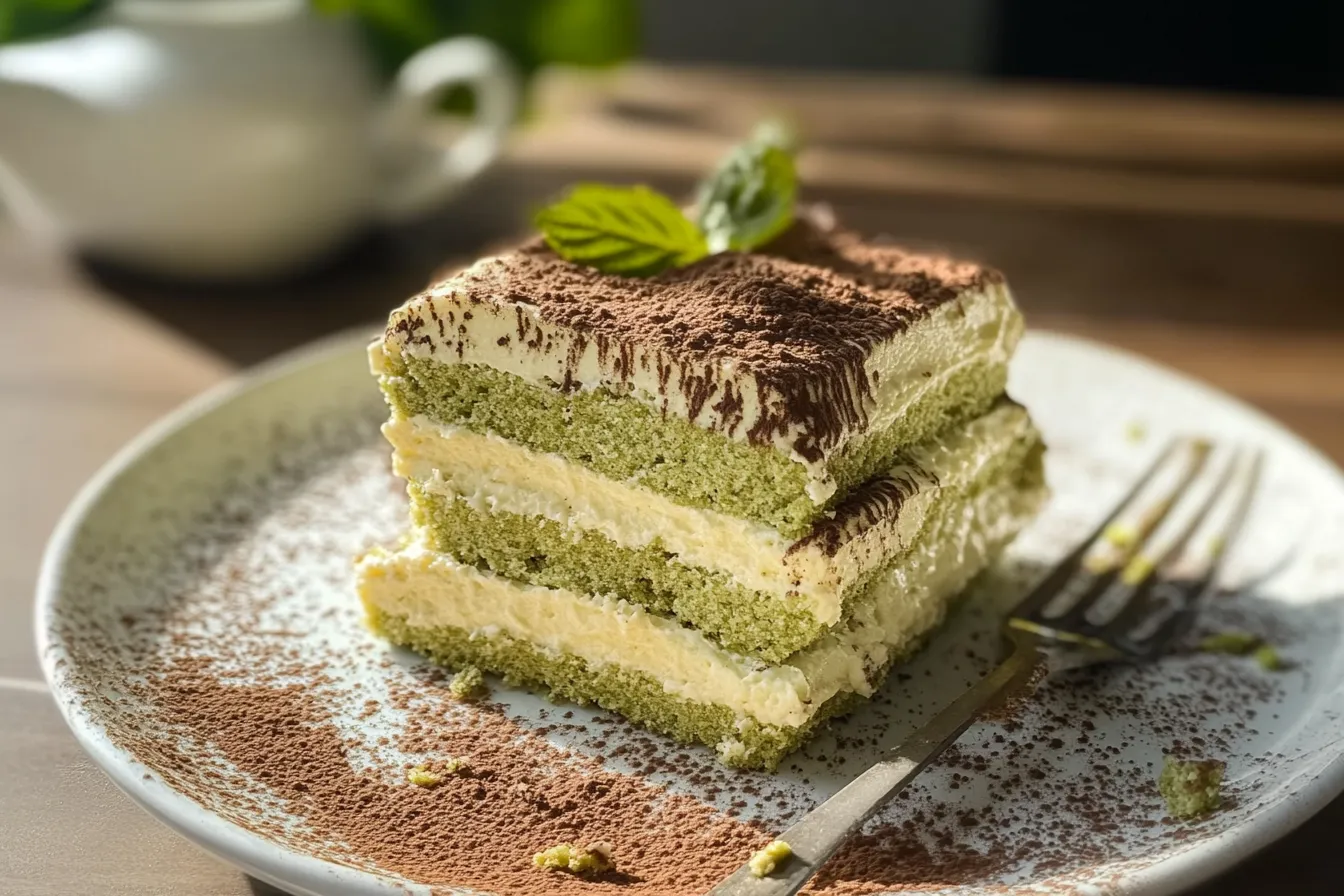 What is matcha tiramisu made of