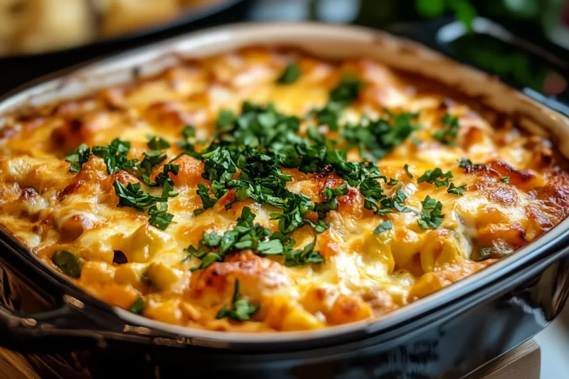 What binds a casserole together