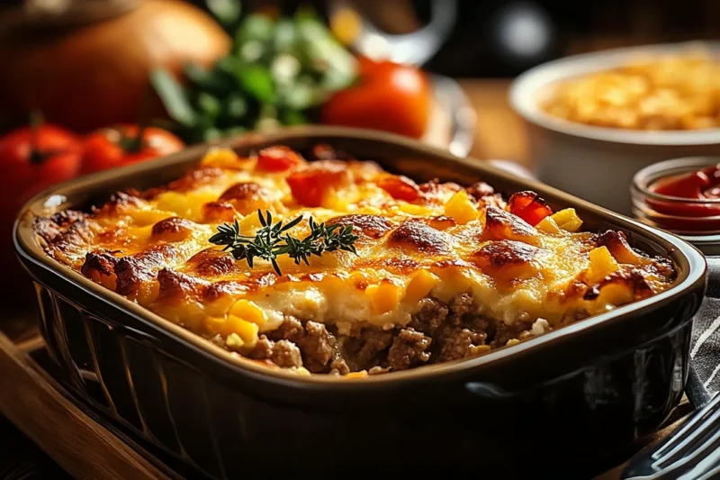 What binds a casserole together